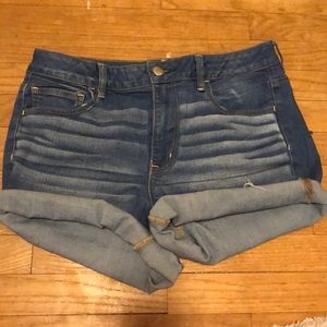 American Eagle High Rise, super stretch, shorties